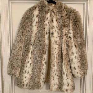 Jordache Vintage Faux Fur Coat
